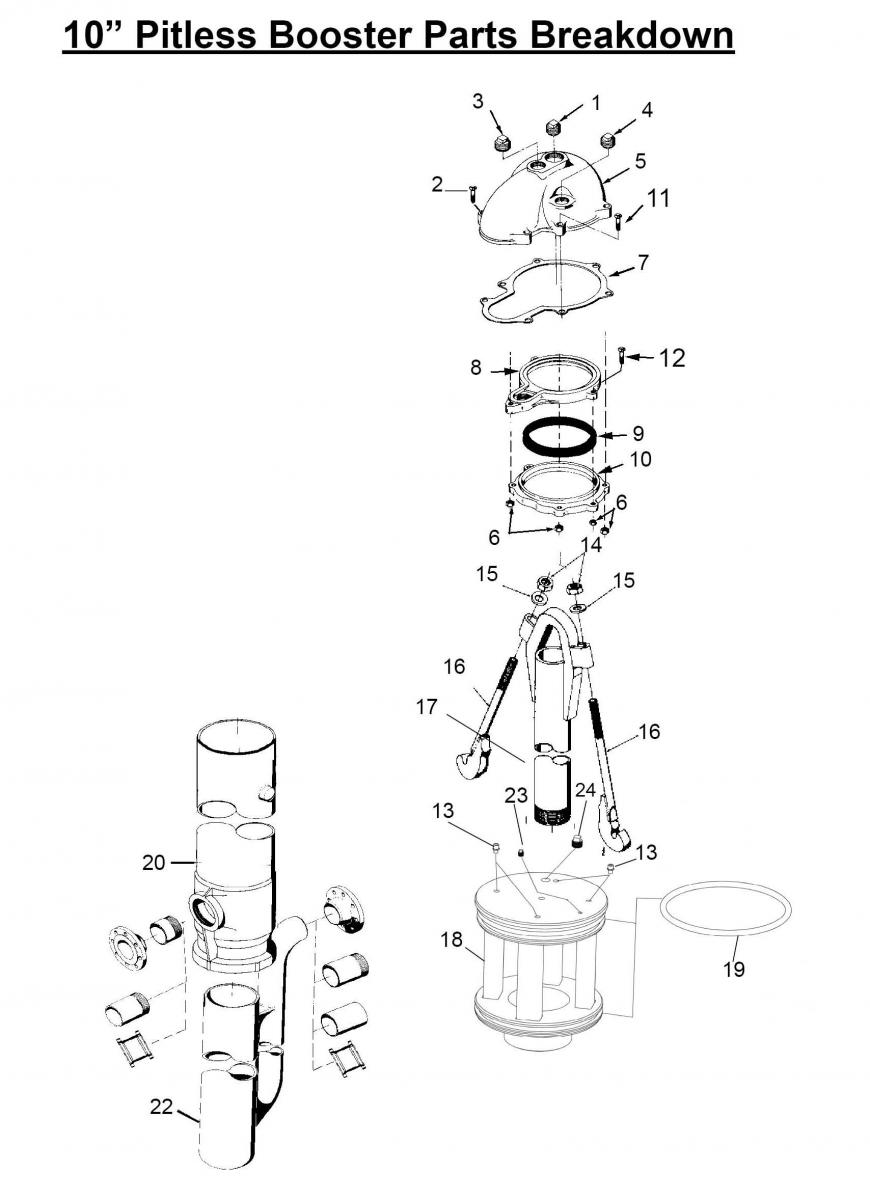10" Pitless Booster Parts Breakdown