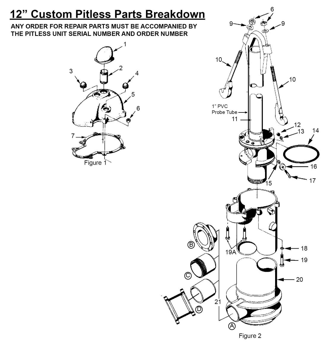 12 " custom Pitless Parts Breakdown