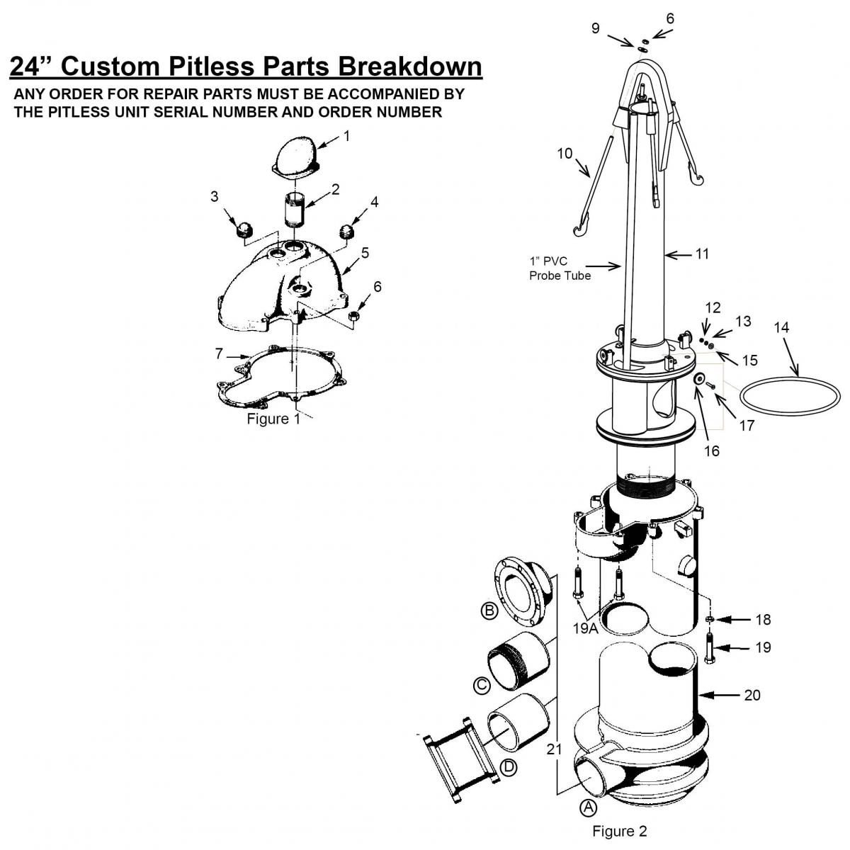 24" Custom Pitless Parts Breakdown