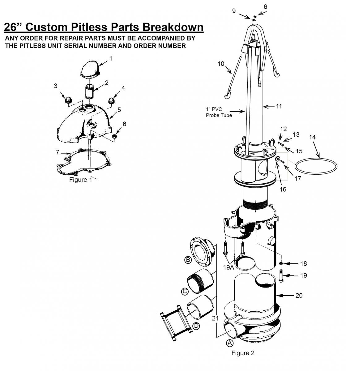 26" Custom Pitless Parts Breakdown
