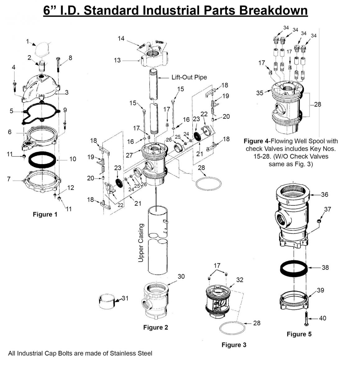 6" Standard Parts Breakdwon